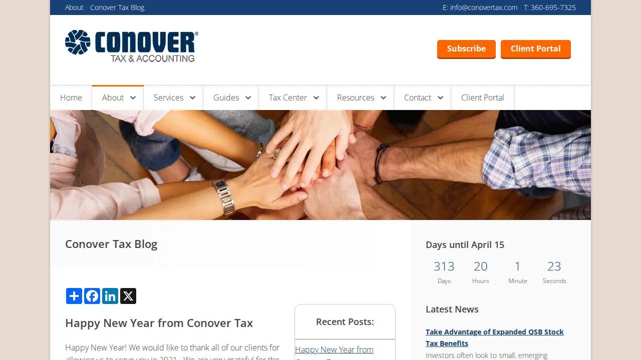 Conover Tax, LLC page