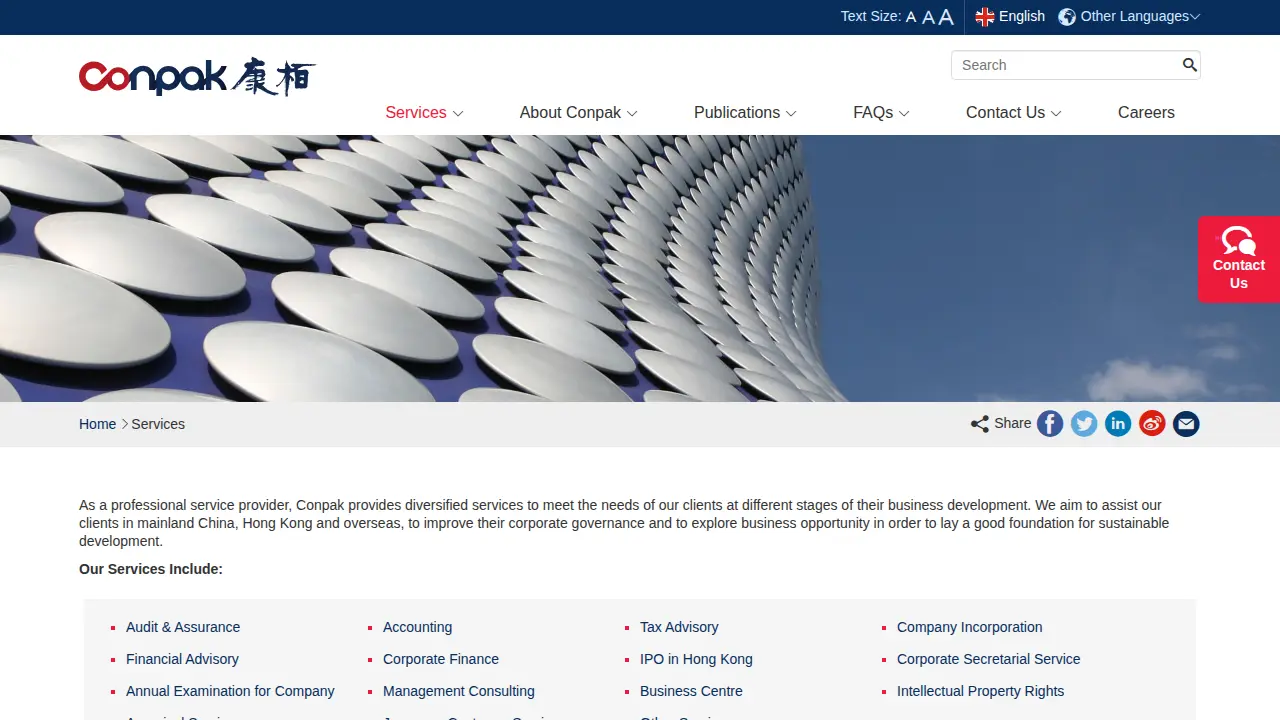Conpak CPA Limited page
