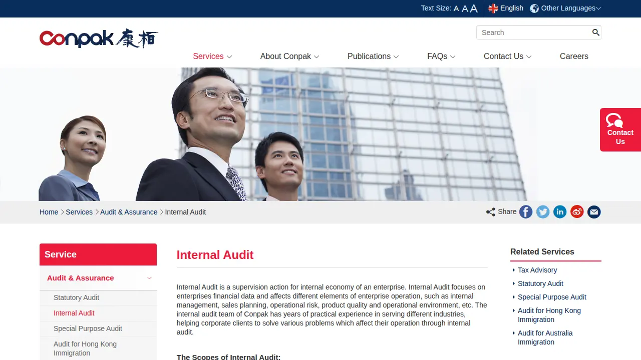 Conpak CPA Limited page
