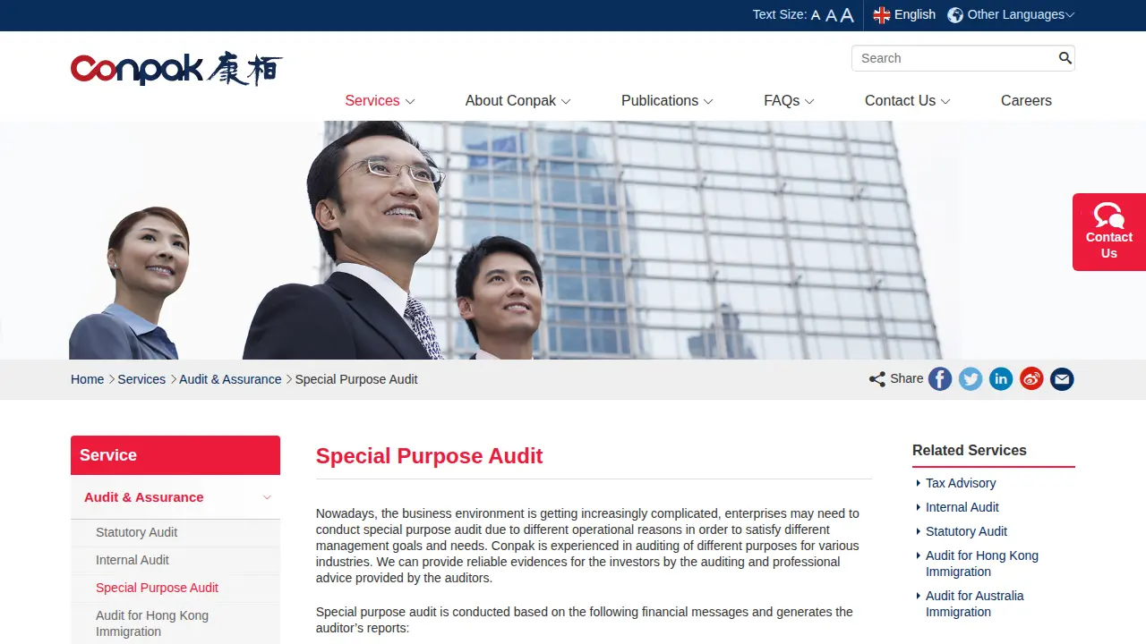 Conpak CPA Limited page