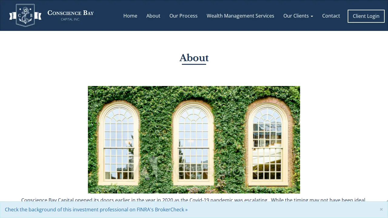 Conscience Bay Capital, Inc. page