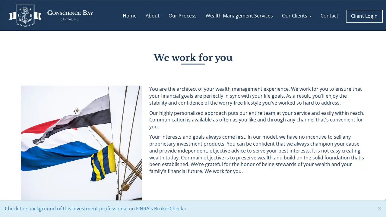Conscience Bay Capital, Inc. page