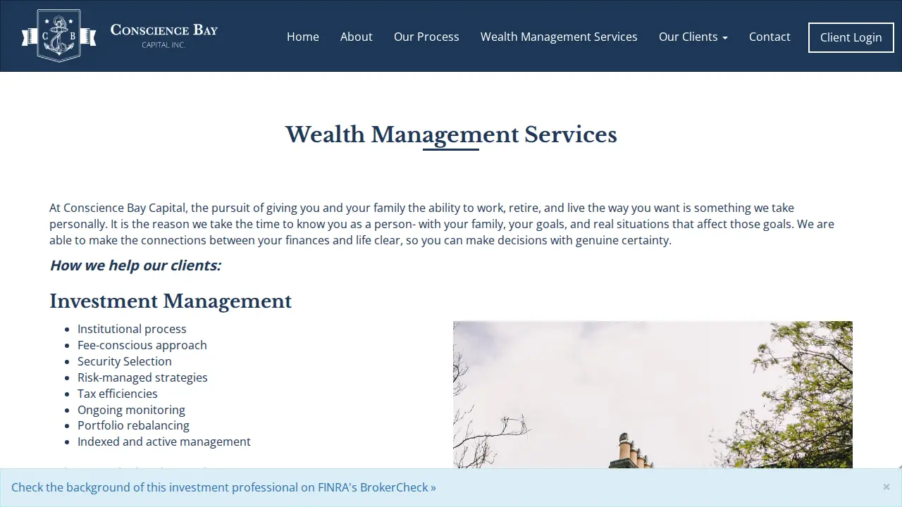 Conscience Bay Capital, Inc. page