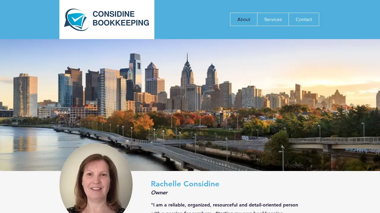 Considine Bookkeeping page