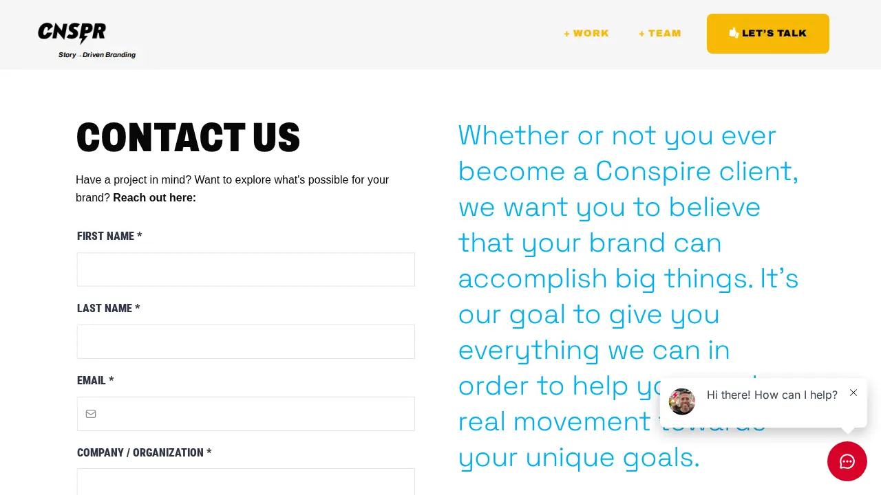 Conspire page