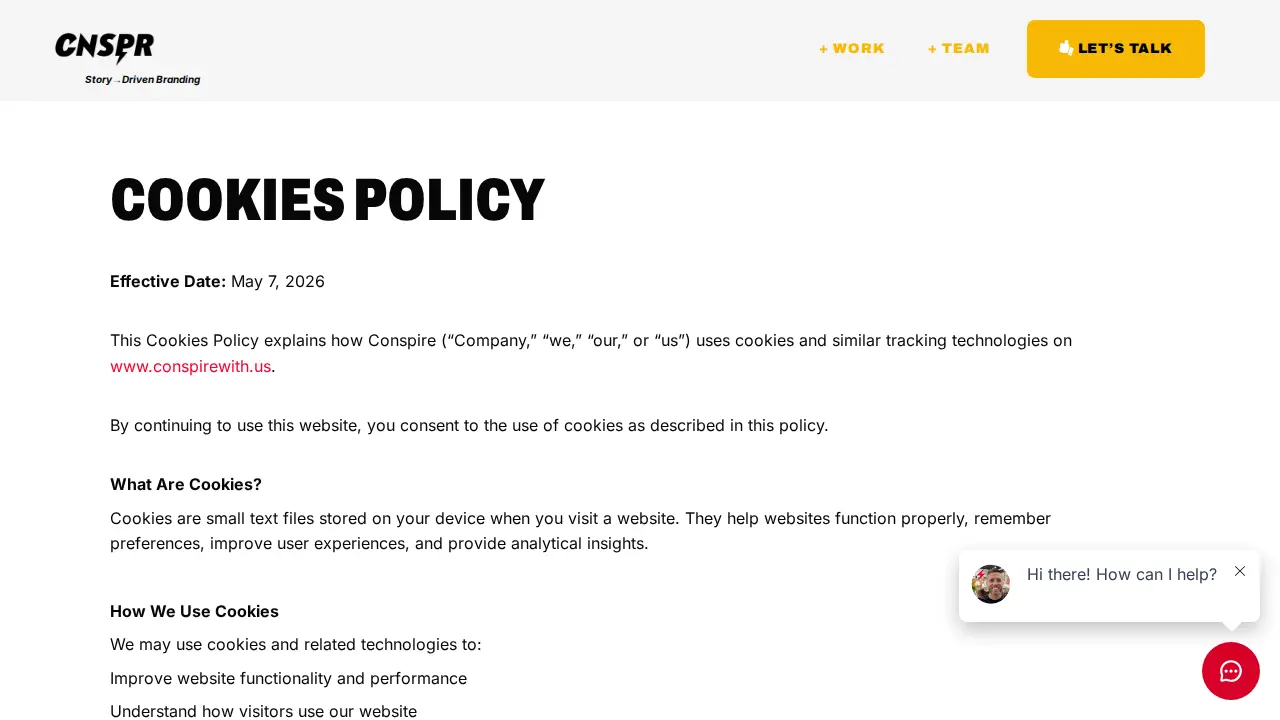 Conspire page