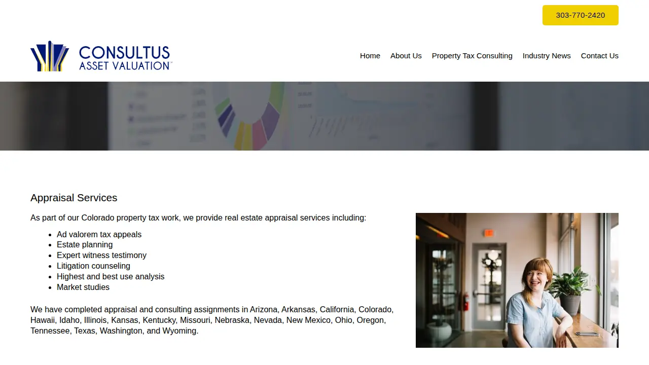 Consultus Asset Valuation page