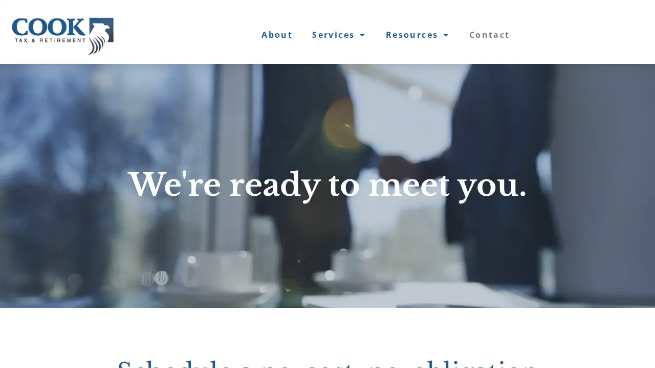 Cook Tax & Retirement page