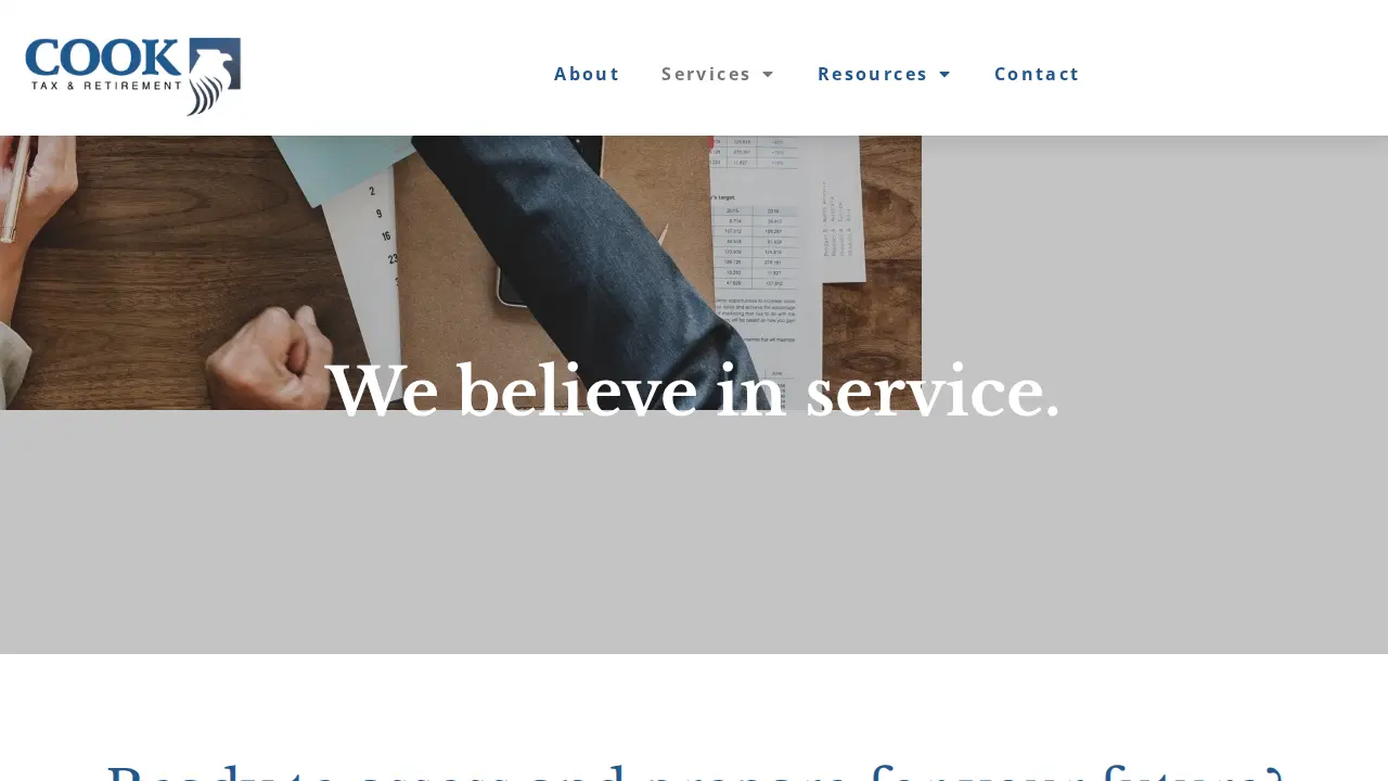Cook Tax & Retirement page