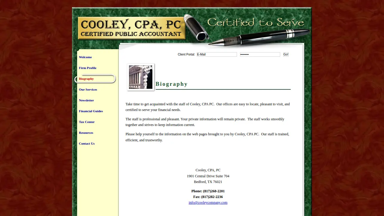 Cooley CPA PC page