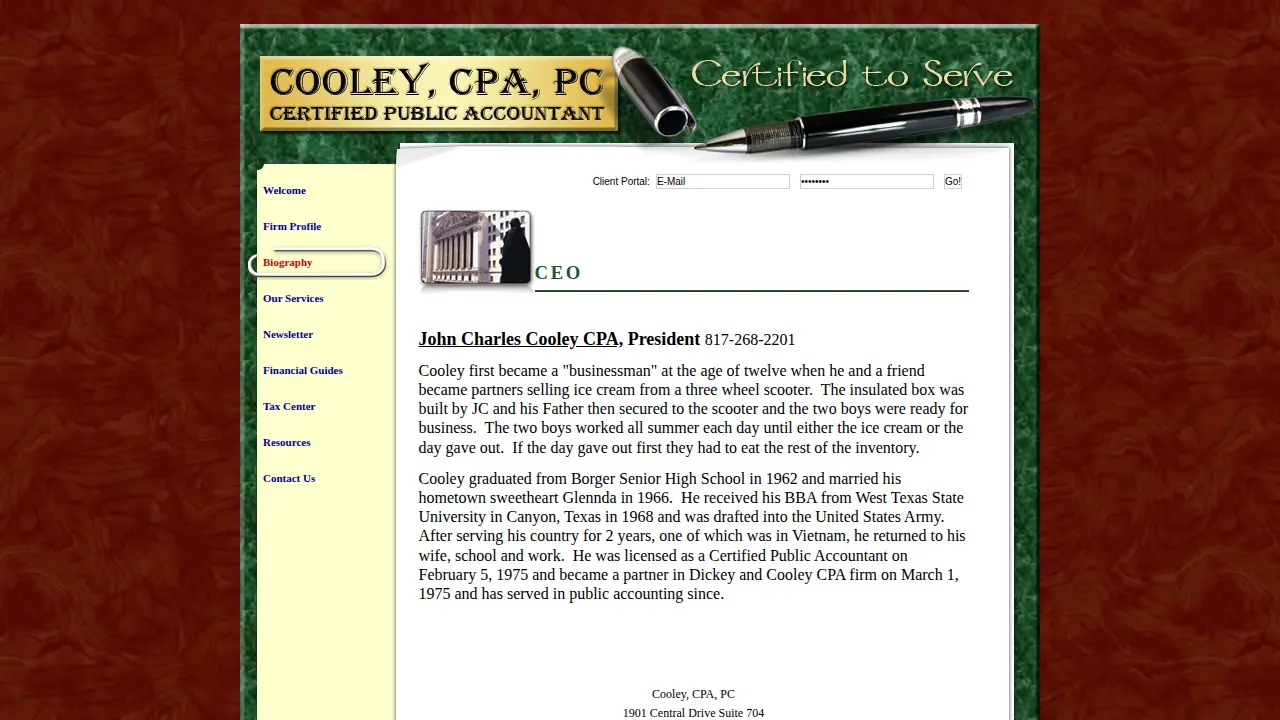 Cooley CPA PC page