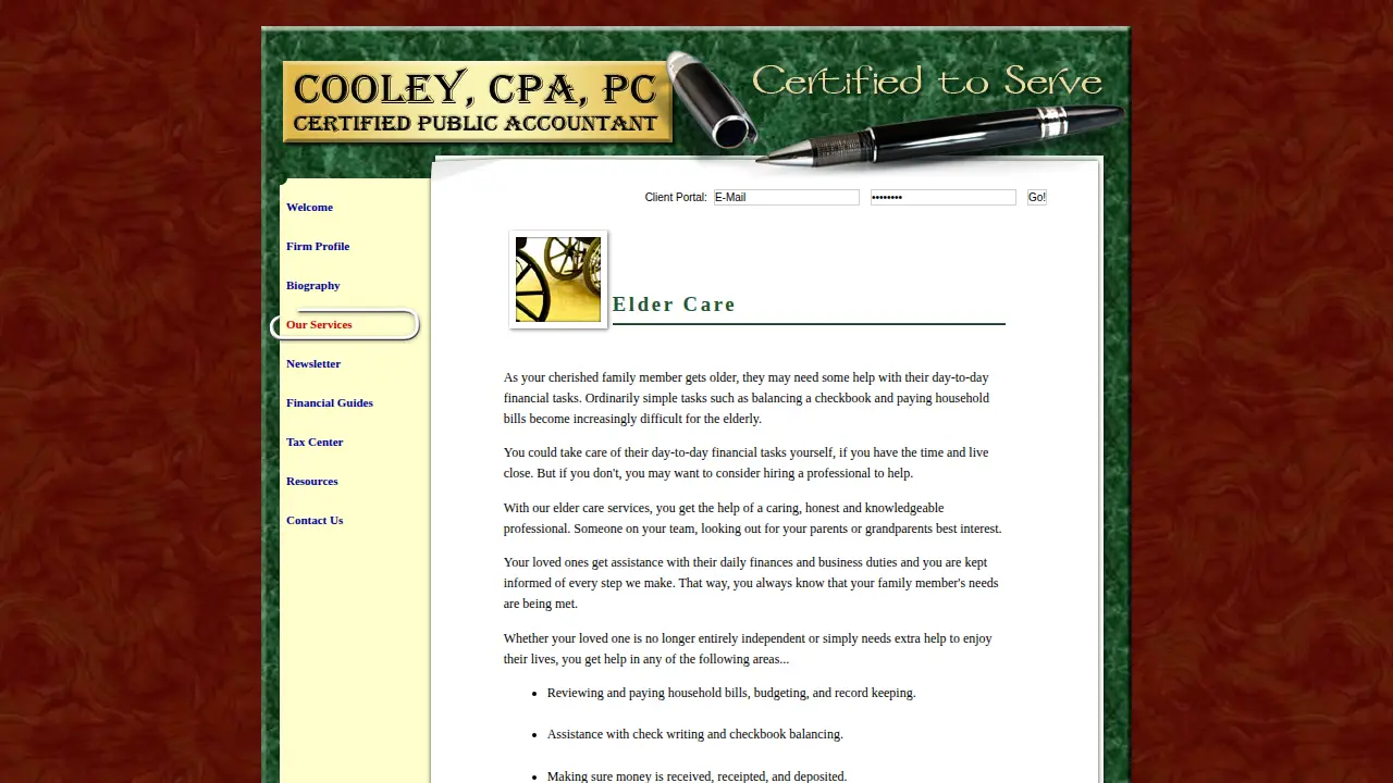 Cooley CPA PC page