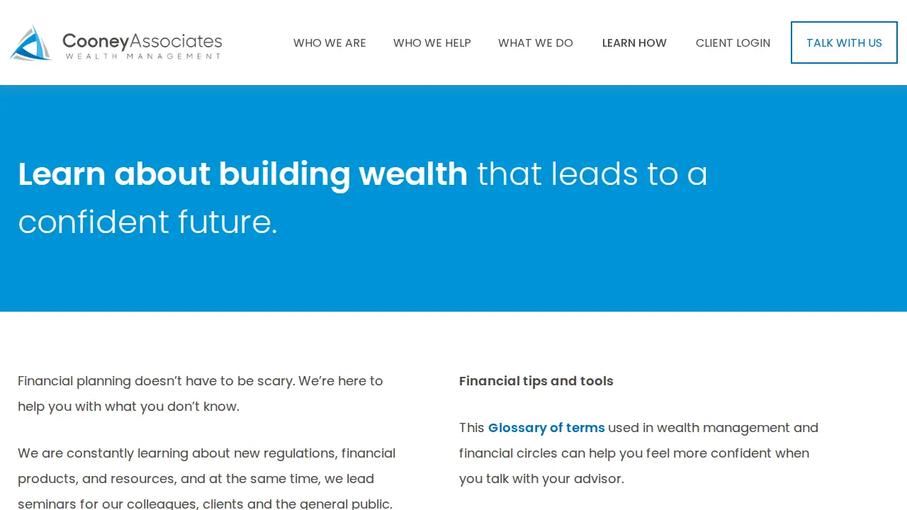 Cooney Associates page