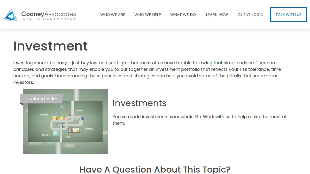 Cooney Associates page