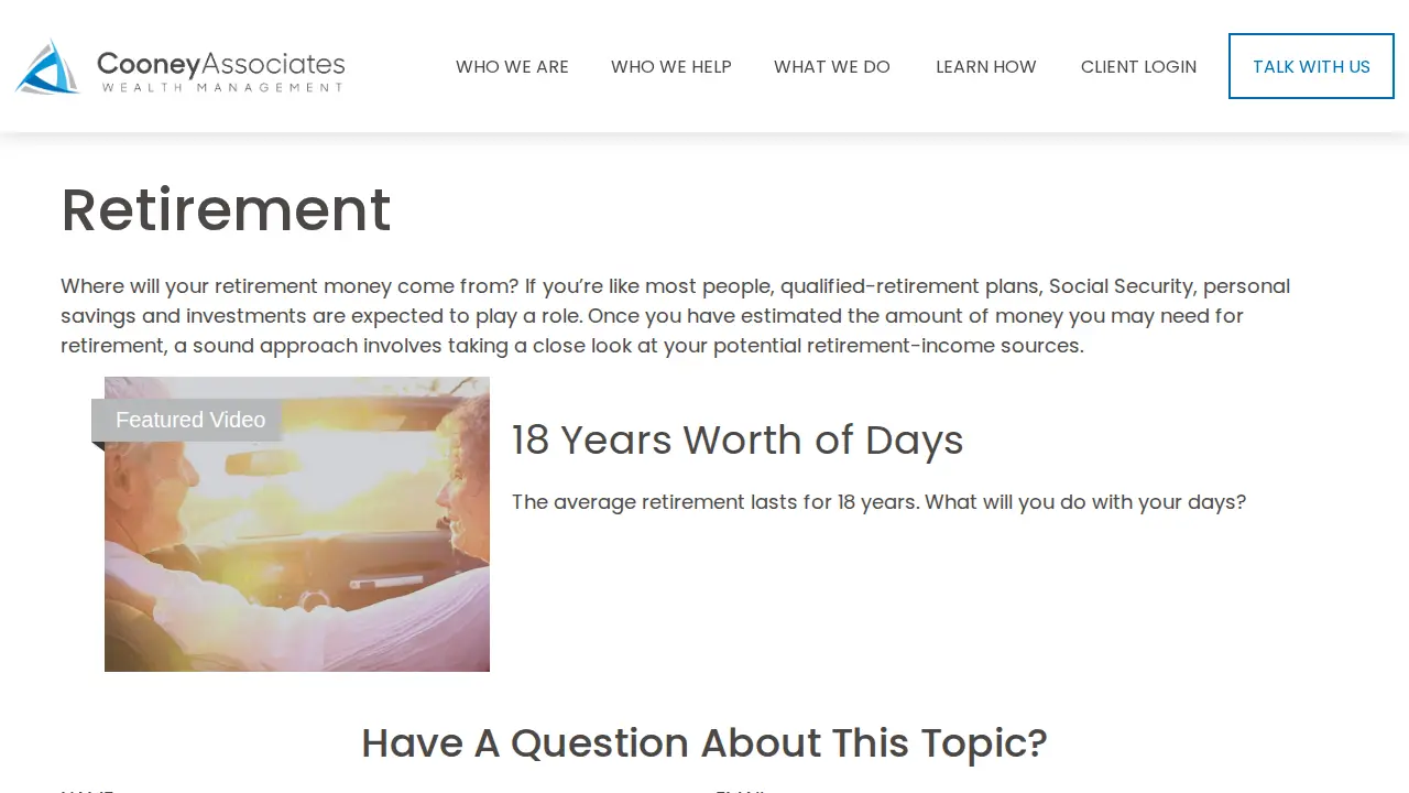 Cooney Associates page