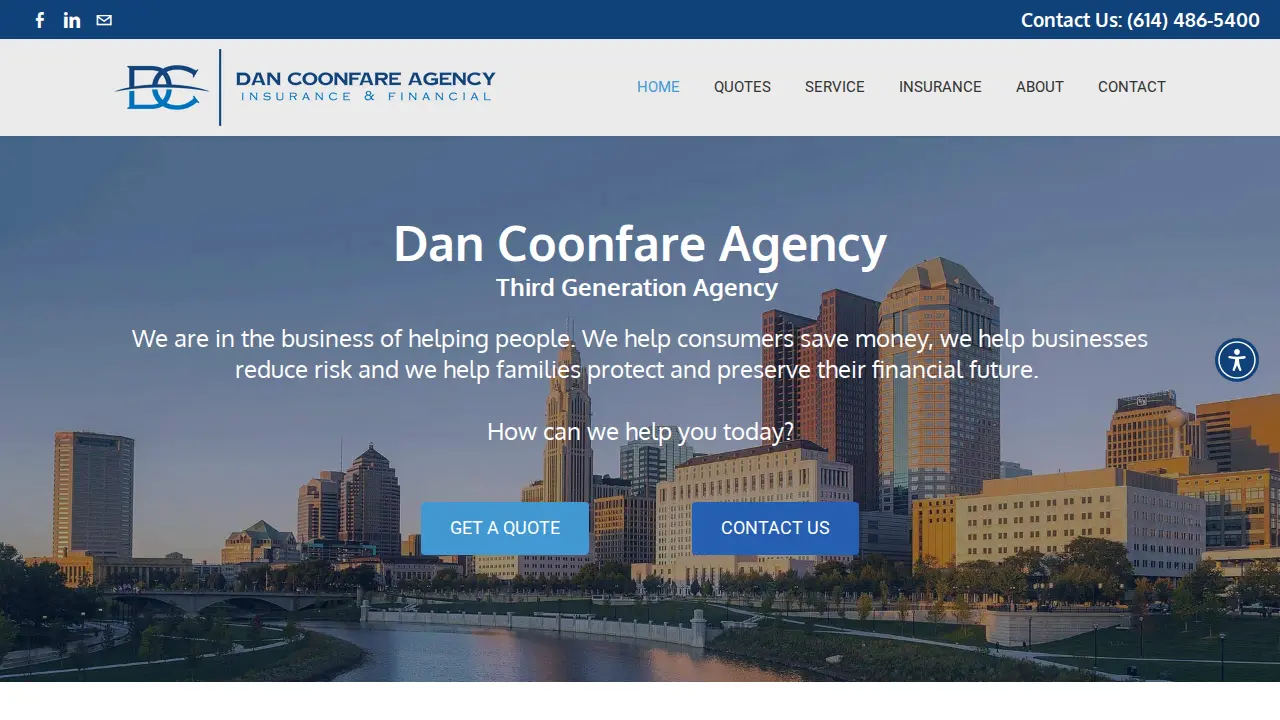 Dan Coonfare Agency LLC website
