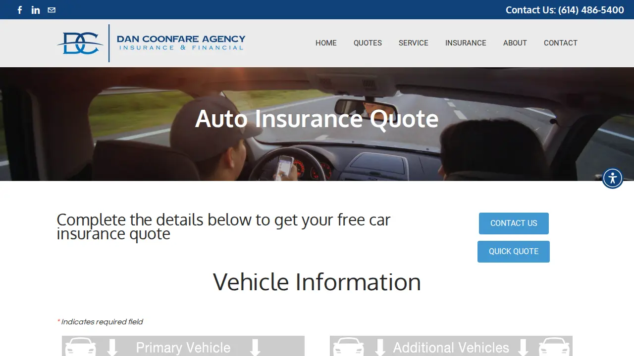 Dan Coonfare Agency LLC page