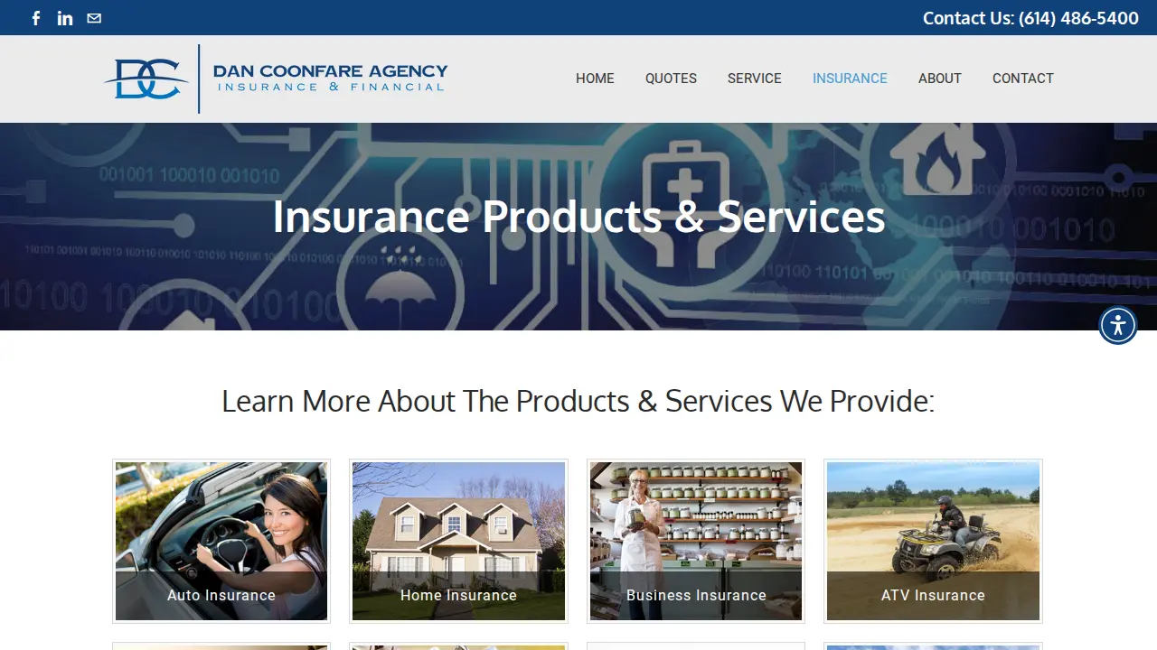 Dan Coonfare Agency LLC page