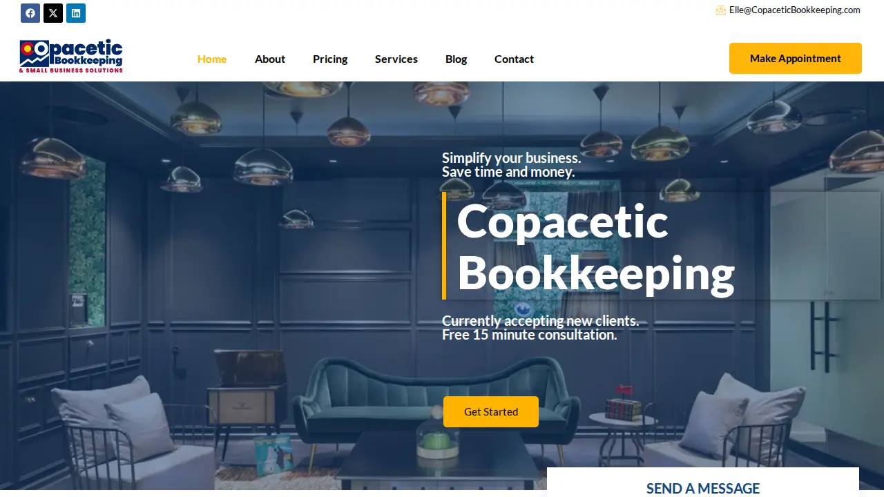 Copacetic Bookkeeping LLC website