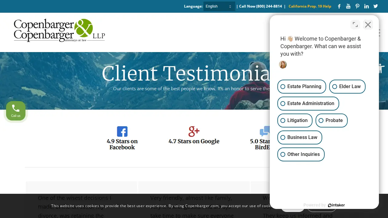 Copenbarger & Copenbarger LLP page