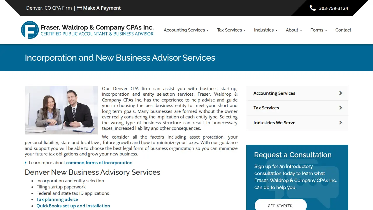 Fraser, Waldrop & Company CPA's Inc. page