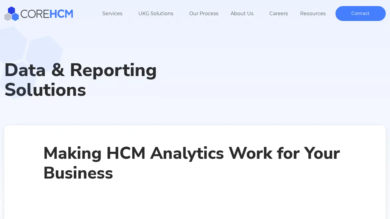Core HCM page
