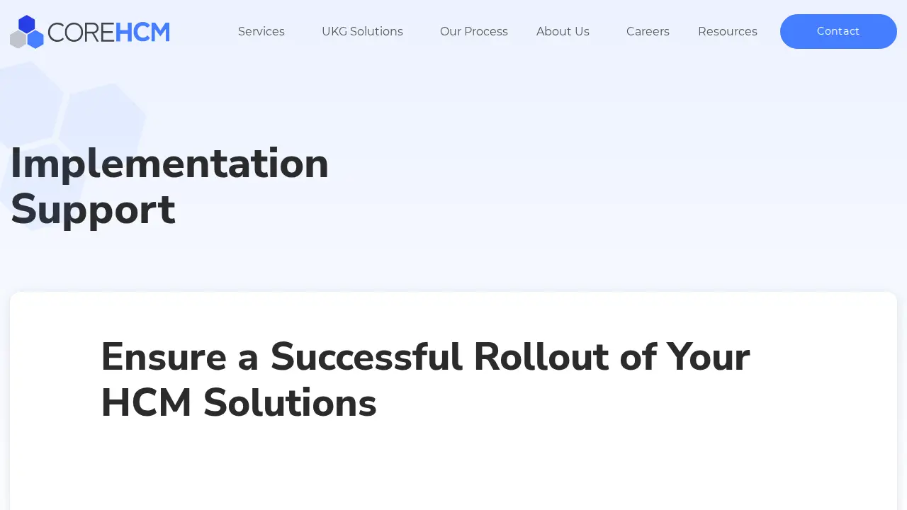 Core HCM page