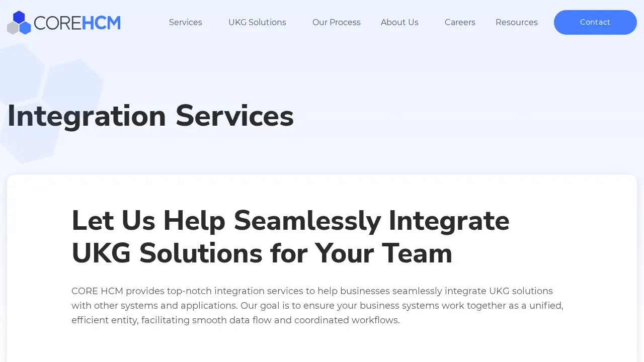 Core HCM page