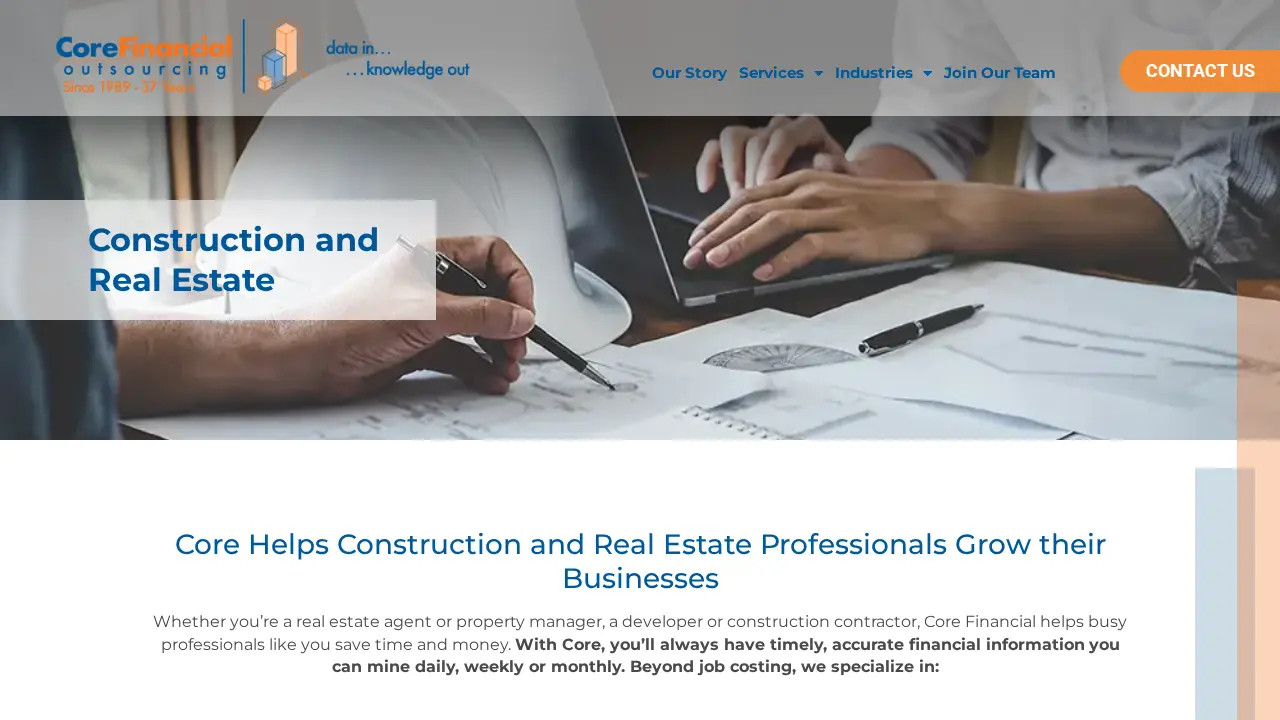 Core Financial Outsourcing, Inc. page
