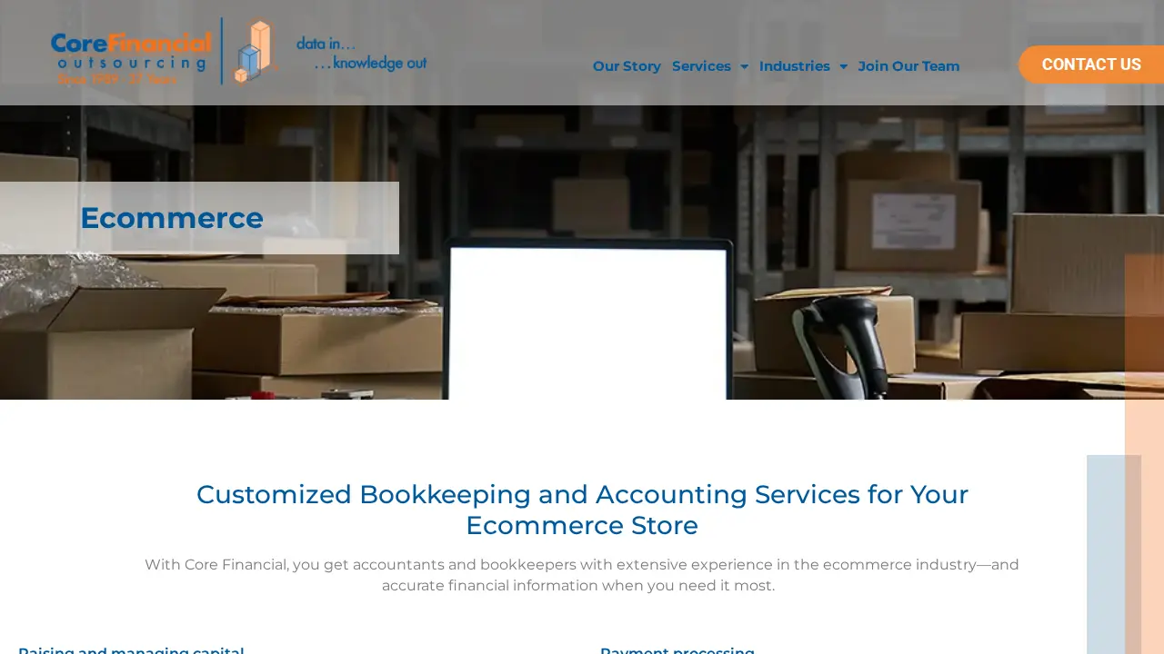 Core Financial Outsourcing, Inc. page