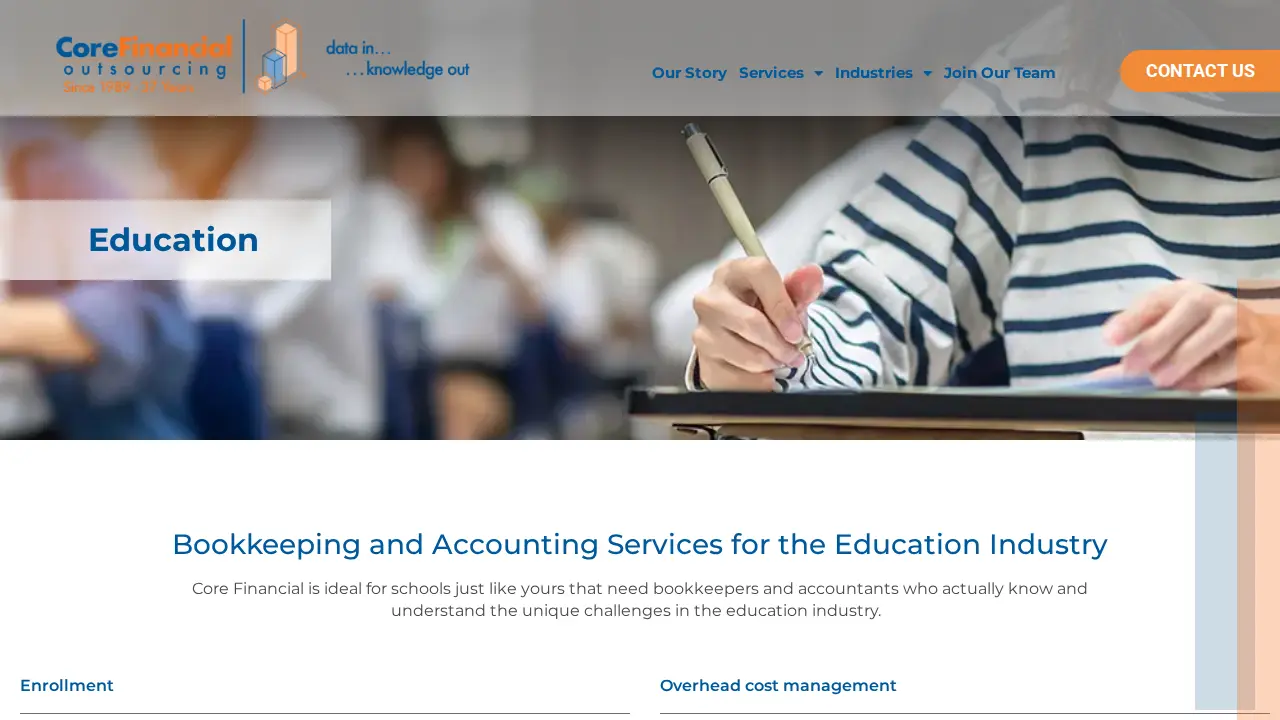 Core Financial Outsourcing, Inc. page