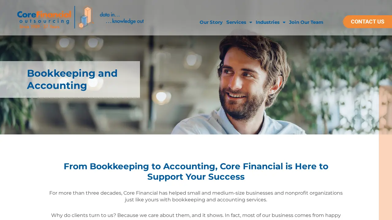 Core Financial Outsourcing, Inc. page