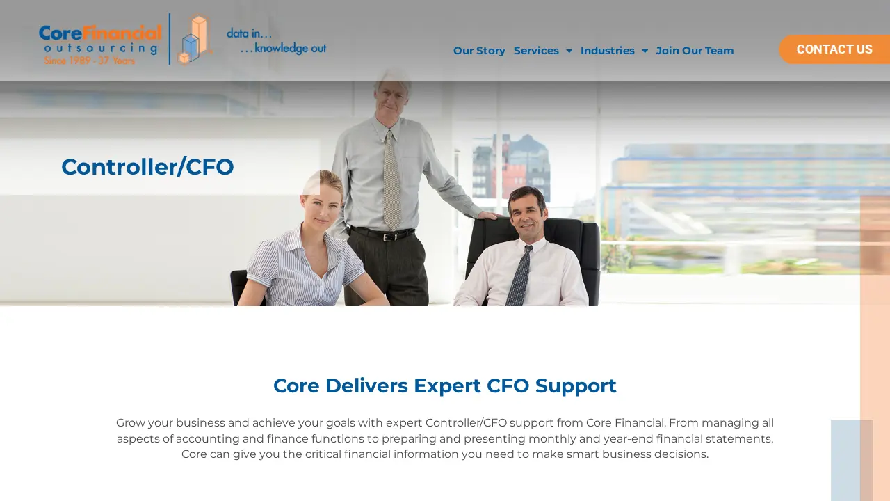 Core Financial Outsourcing, Inc. page