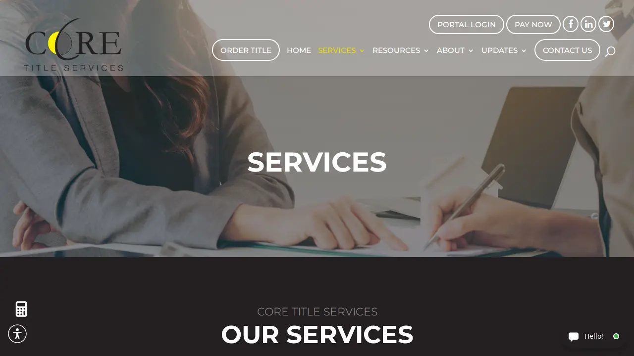 CORE Title Services, LLC page
