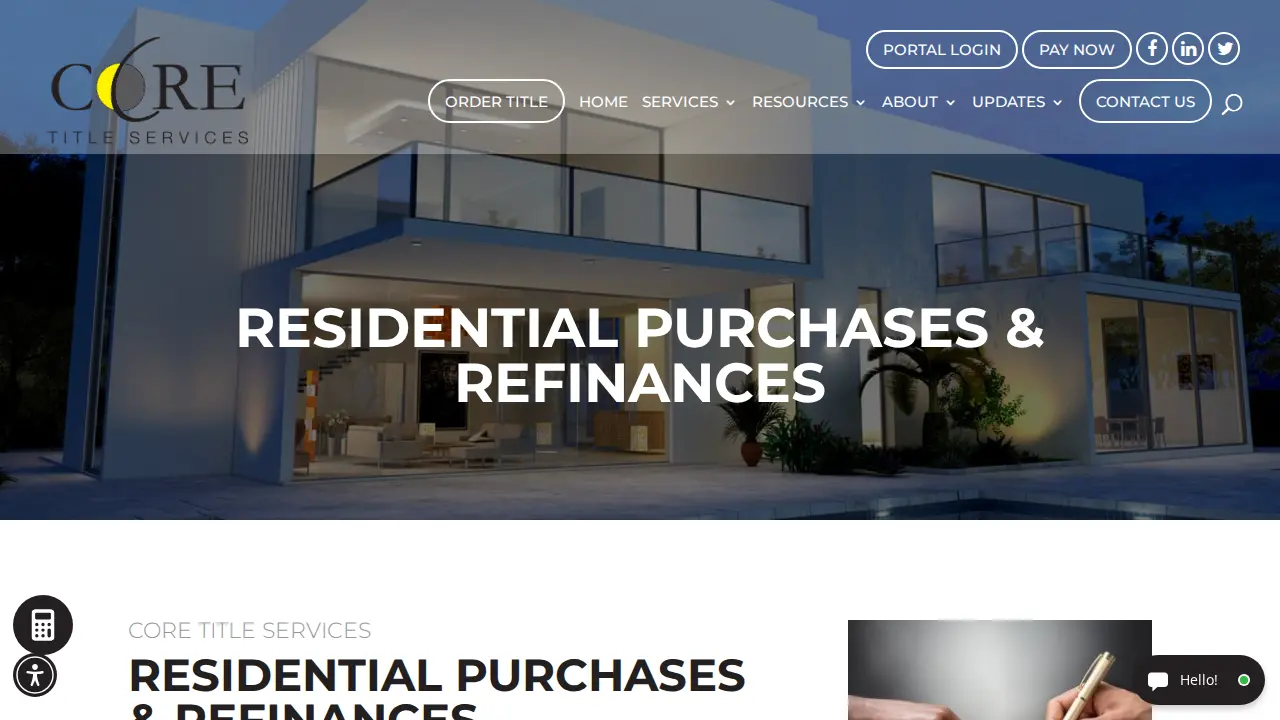 CORE Title Services, LLC page