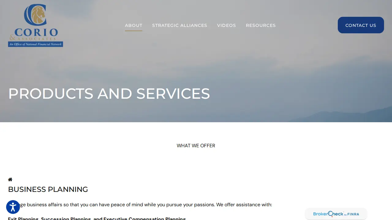 Corio & Associates, LLC page