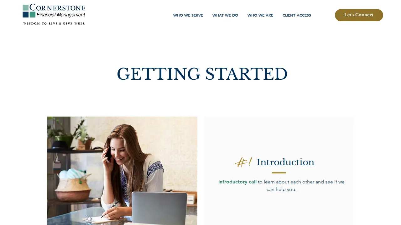 Cornerstone Financial Management LLC page