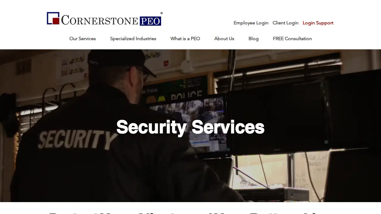 Cornerstone PEO page