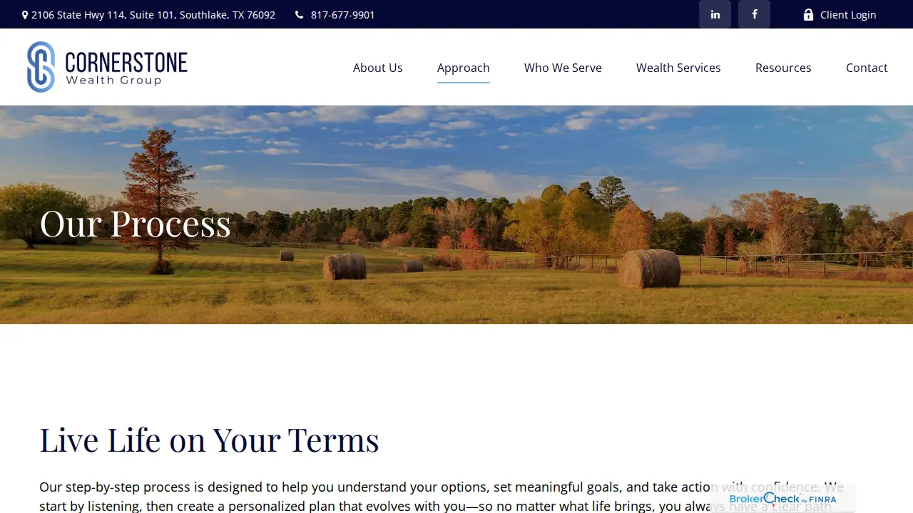 Cornerstone Wealth Group page