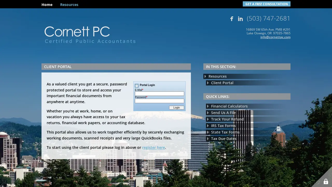Cornett PC page