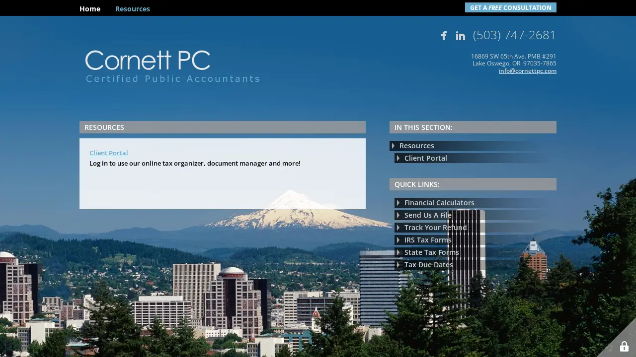 Cornett PC page