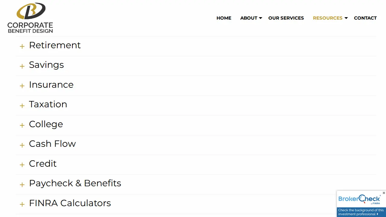 Corporate Benefit Design LLC page