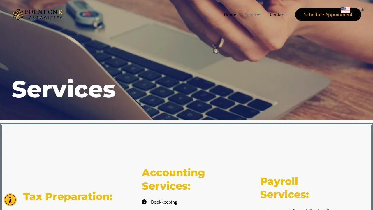 Count on K & Associates page