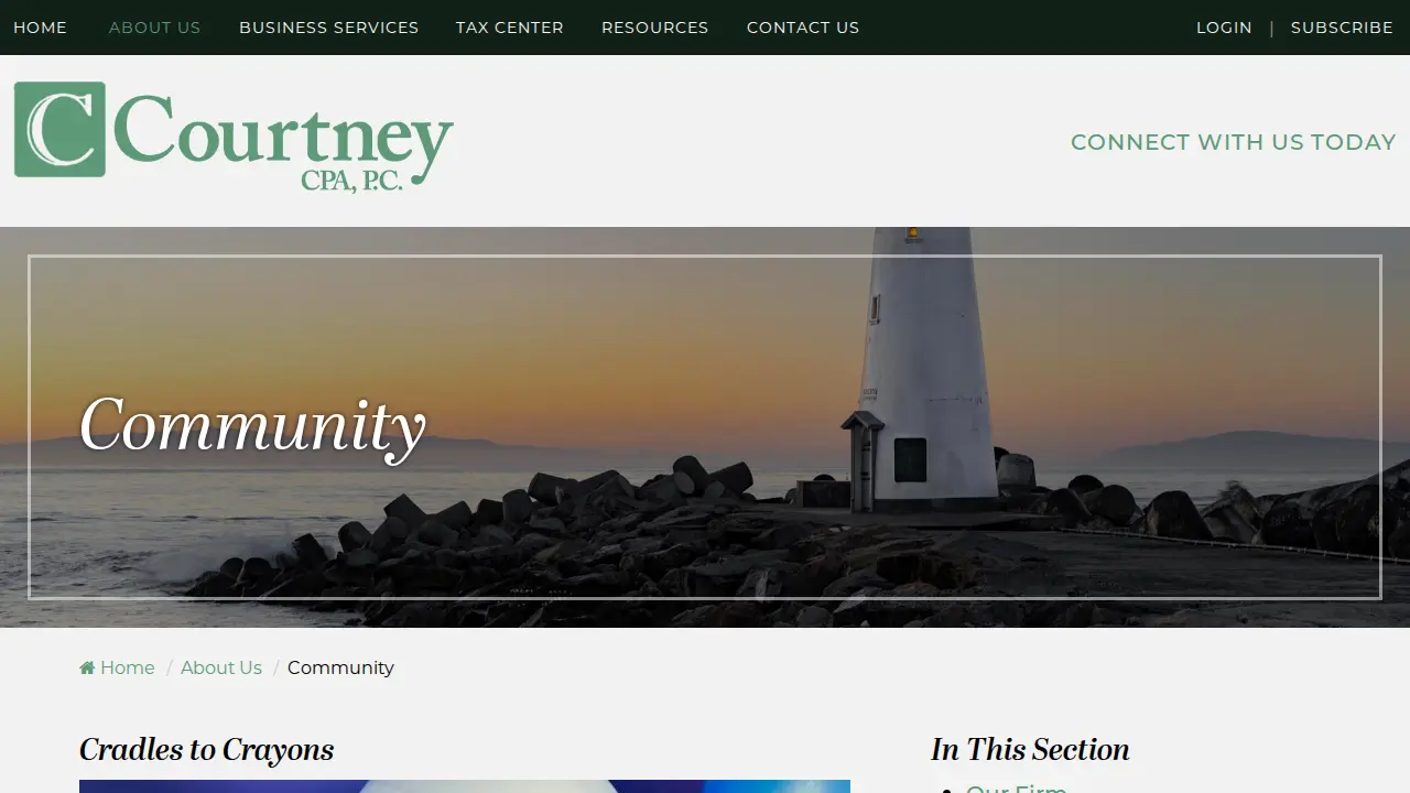 Courtney CPA, P.C. page
