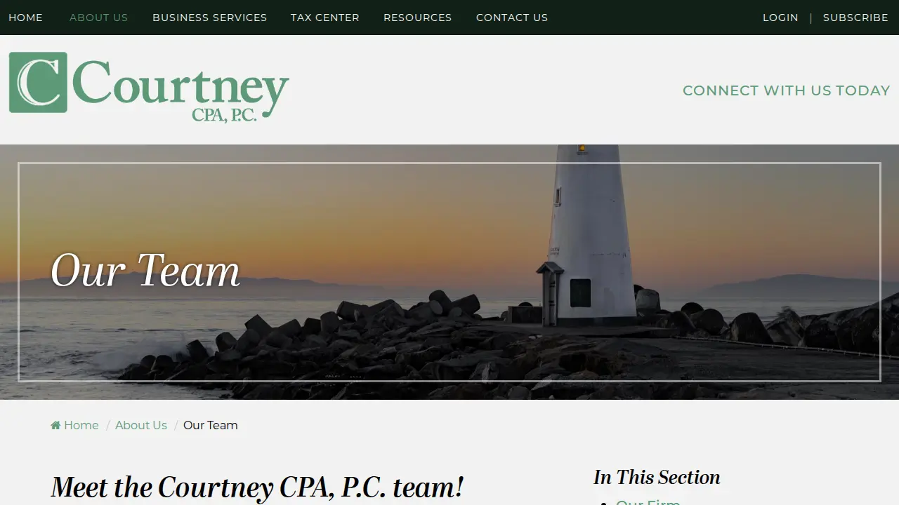 Courtney CPA, P.C. page