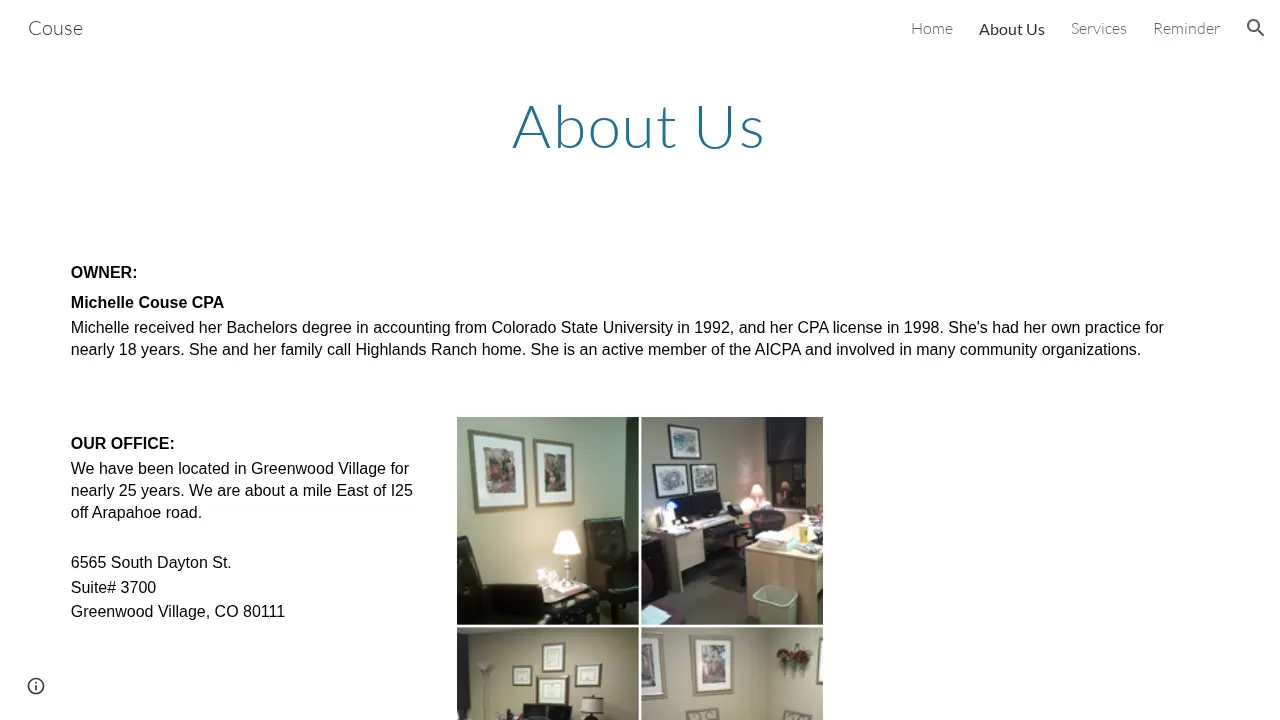 Couse & Associates page