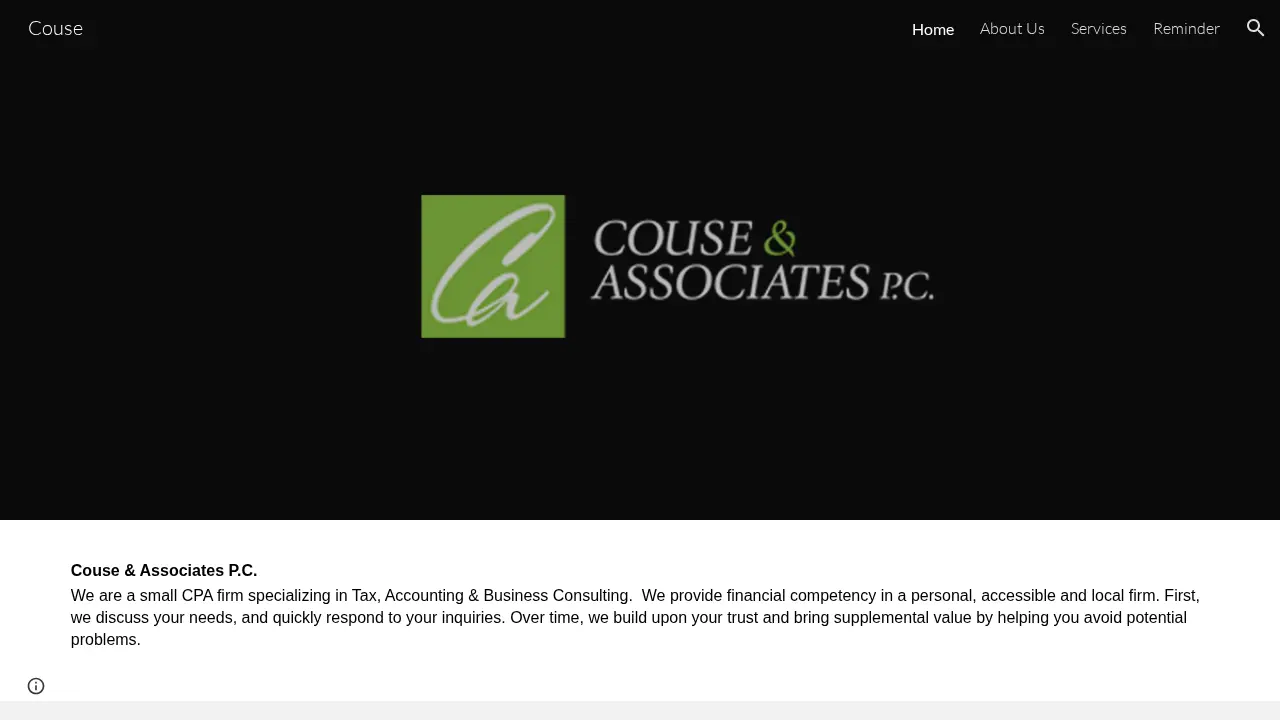Couse & Associates page