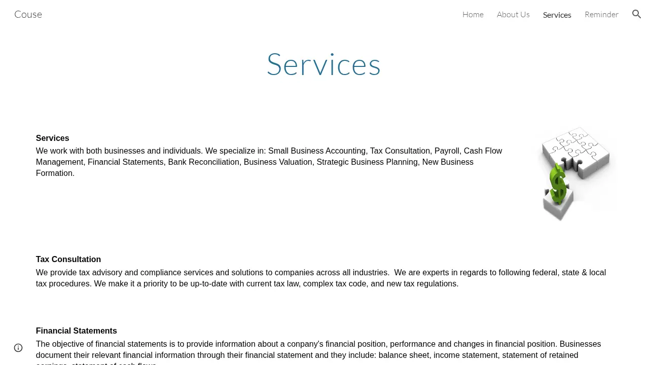 Couse & Associates page