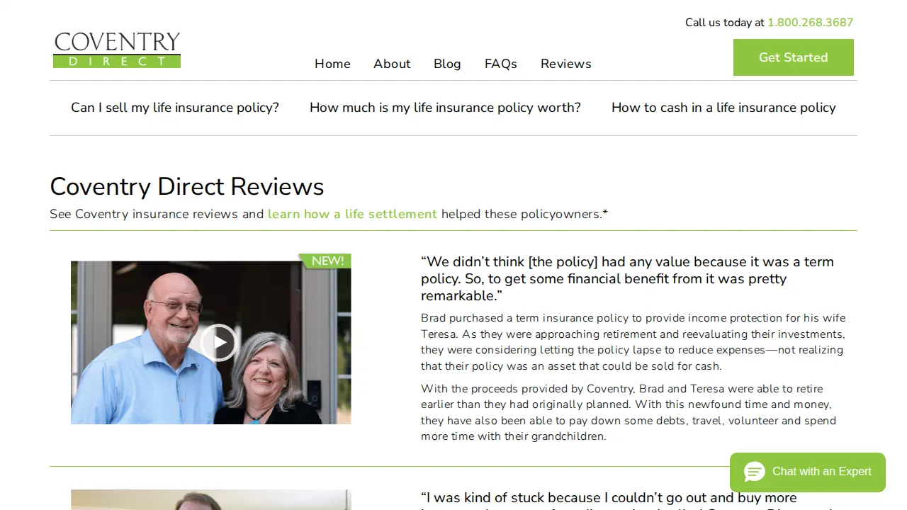 Coventry Direct page