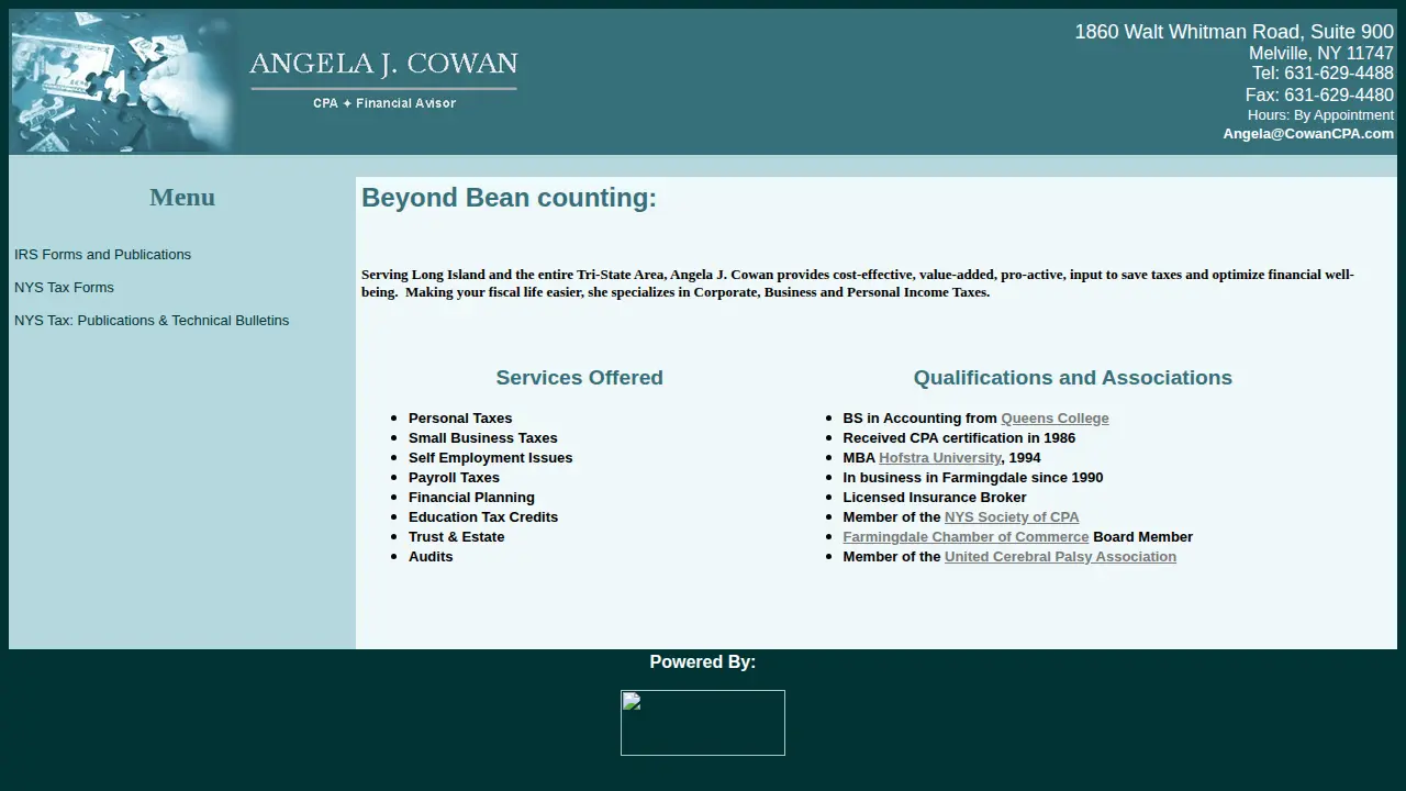 ANGELA J COWAN CPA